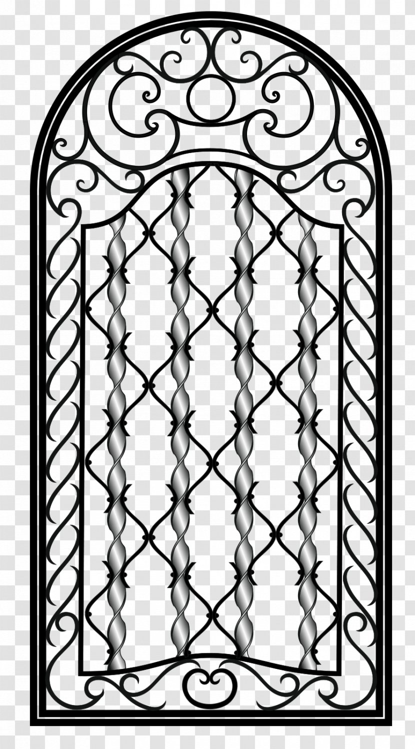 Window Wrought Iron Euclidean Vector - Door - Classic Balcony Fence Transparent PNG