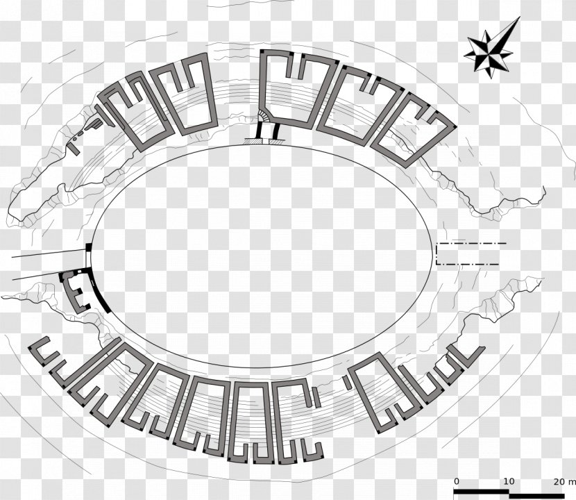 Amphitheatre Of El Jem Roman Amphitheater Drawing Ancient Architecture - Artwork - Area Transparent PNG