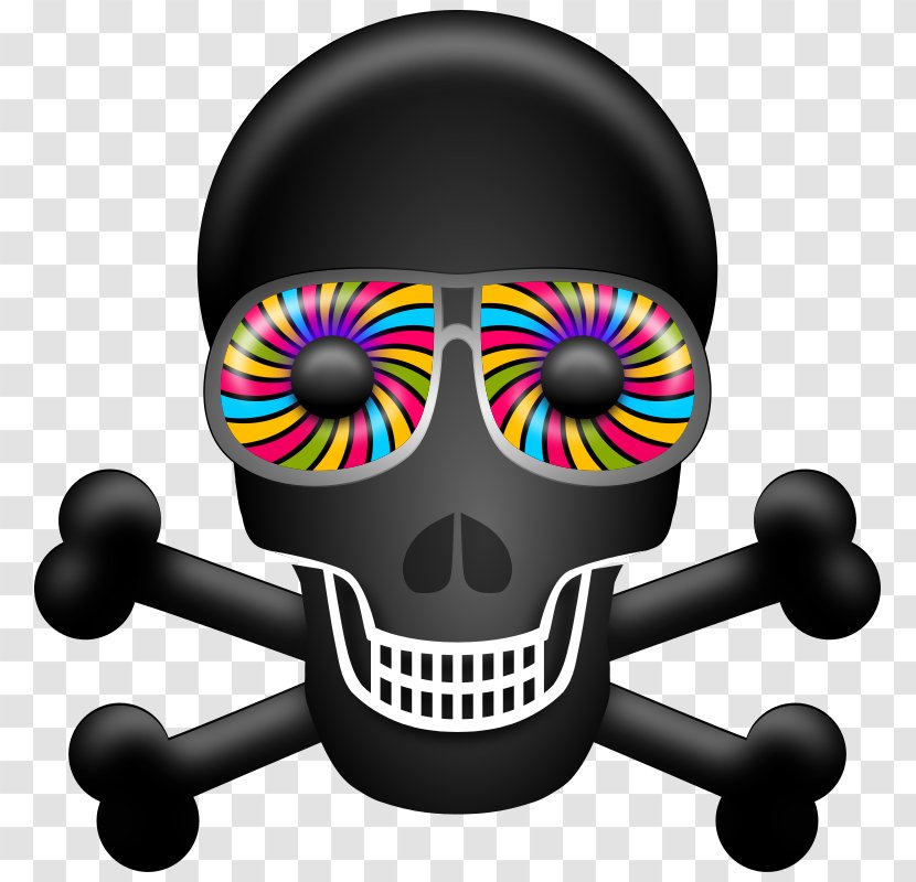 T-shirt Skull Psychedelia Clip Art - Color - Skulls Transparent PNG
