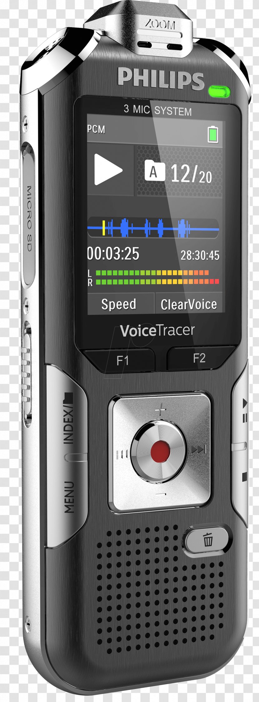 Microphone Digital Audio Dictation Machine Philips Sound - Silhouette Transparent PNG