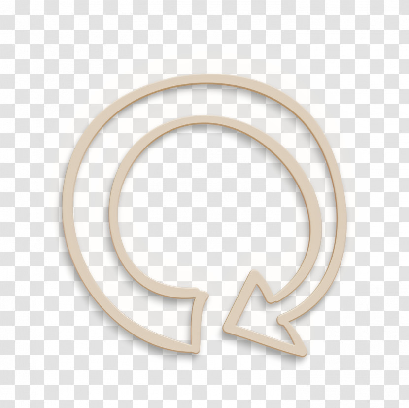 Hand Drawn Arrows Icon Loop Icon Updating Arrow Icon Transparent PNG