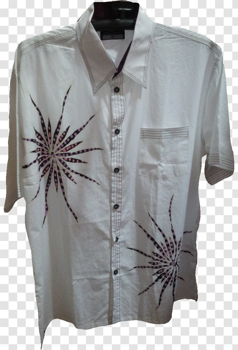 T-shirt Blouse Sleeve Tops Elevenia - Button Transparent PNG