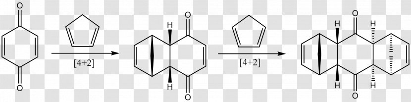 The Diels-Alder Reaction Diels–Alder Organic Chemistry Chemical Diene - Monochrome Transparent PNG