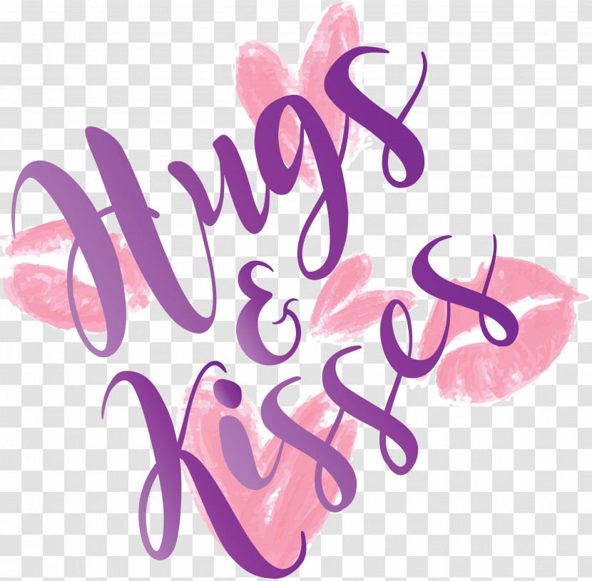 Valentines Day Hugs And Kisses Transparent PNG