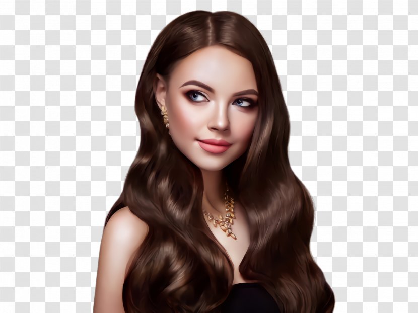 Hair Face Hairstyle Skin Long - Beauty - Lip Eyebrow Transparent PNG