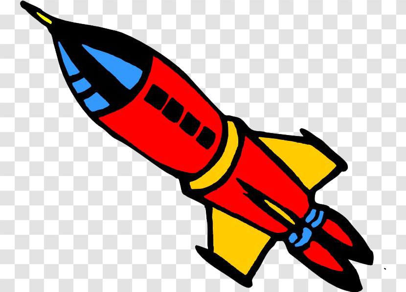 Rocket Spacecraft Launch Vehicle - Drawing - Spaceship Transparent PNG
