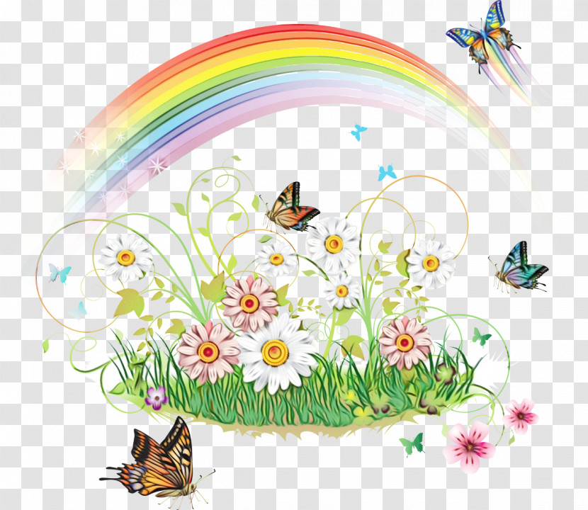 Butterfly Wildflower Grass Insect Pollinator Transparent PNG