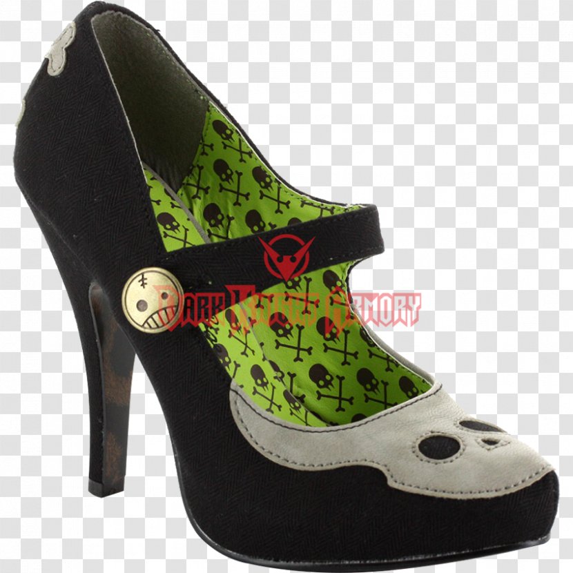 Mary Jane High-heeled Shoe Court Clothing - Skull And Crossbones - Dress Transparent PNG