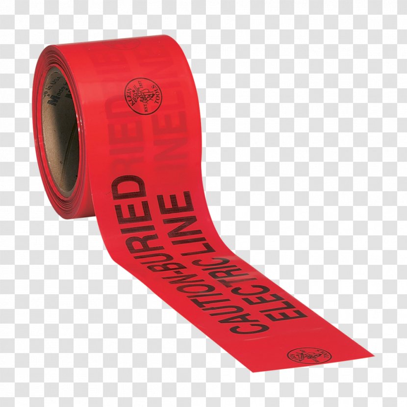 Adhesive Tape Barricade Flagging Material - Electrical - RED LINES Transparent PNG