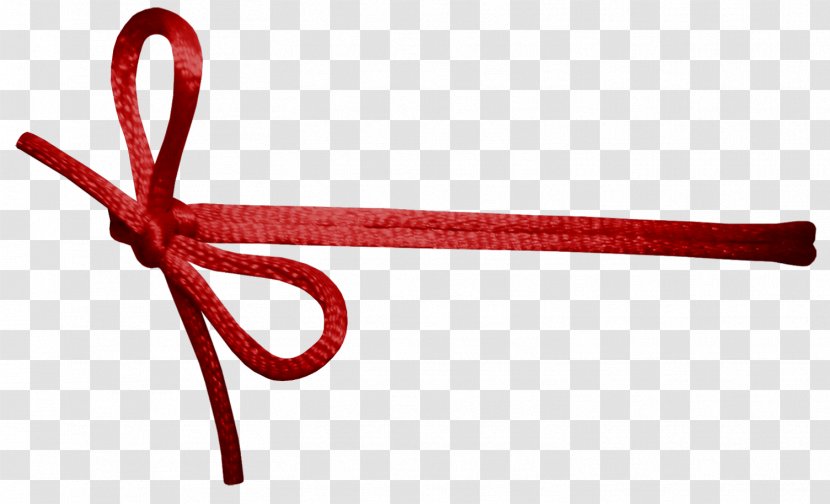 Rope Knot Ribbon - Red Transparent PNG