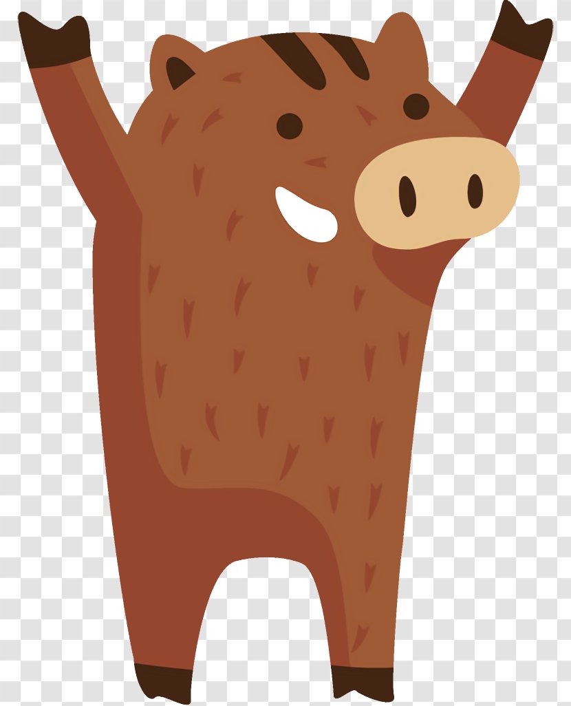 Clip Art Cartoon Animal Figure Snout Fawn Transparent PNG