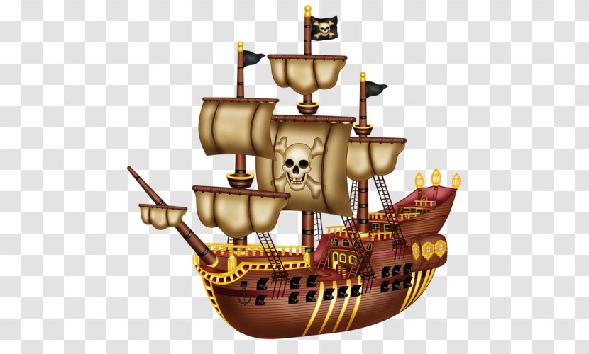 Piracy Pirate Ship Drawing Clip Art - Royaltyfree - Captain Transparent PNG