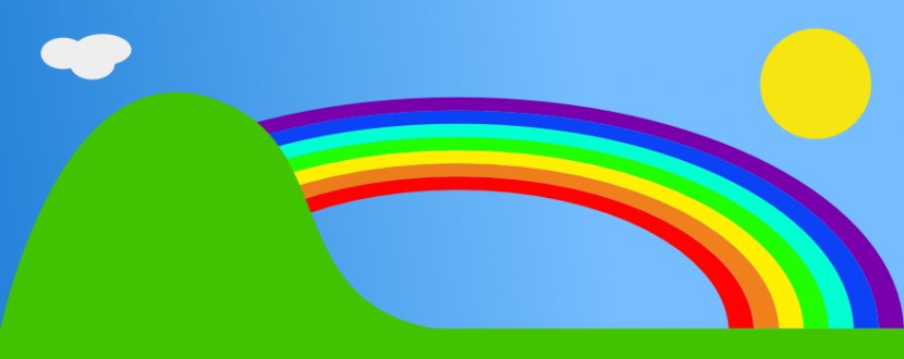 Free Content Rainbow Drawing Clip Art - Royaltyfree - Rainbows Cliparts Transparent PNG