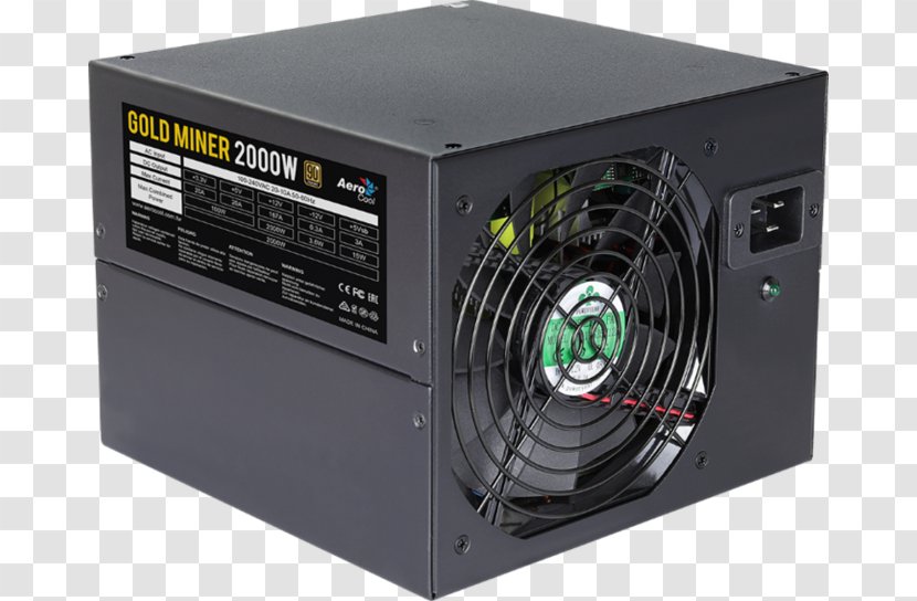 Power Supply Unit AeroCool Mining Майнинг Motherboard - Computer Cooling - Gold Miner Transparent PNG