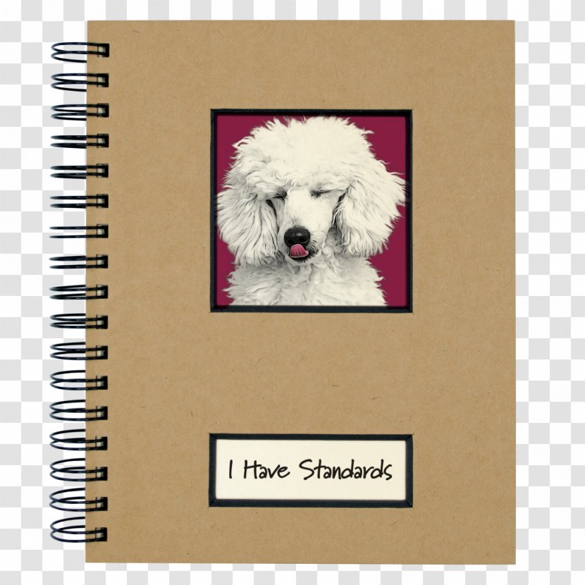 Puppy Paper Notebook Poodle Printing - Dog Breed Transparent PNG