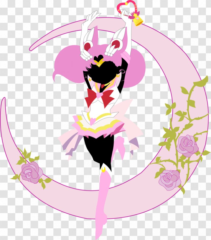 Chibiusa Sailor Moon Pluto Art Neptune - Flower Transparent PNG