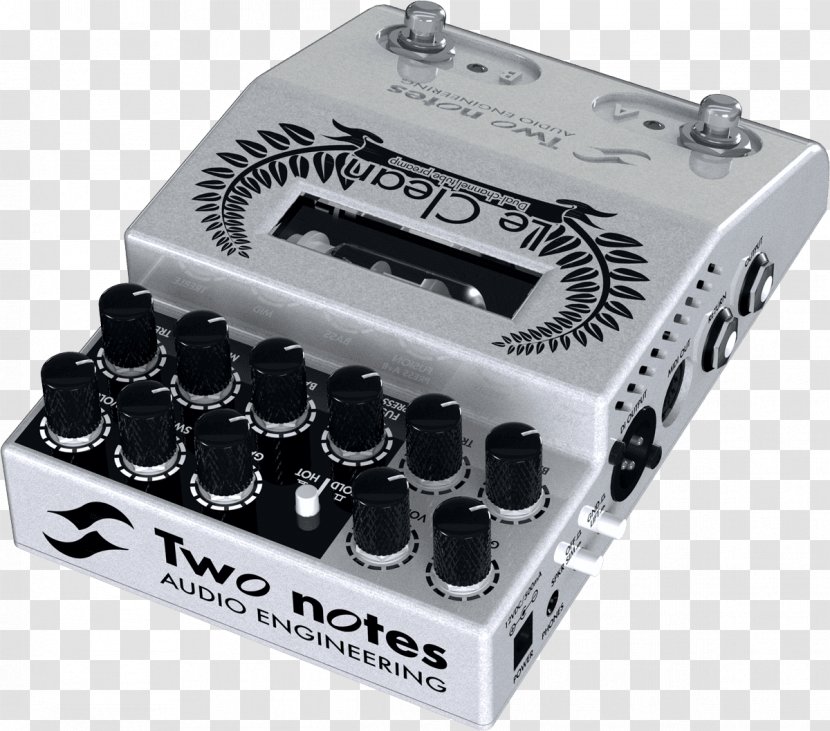Two Notes Audio Engineering Le Clean Preamplifier Guitar Effects Processors & Pedals - Electronic Component Transparent PNG