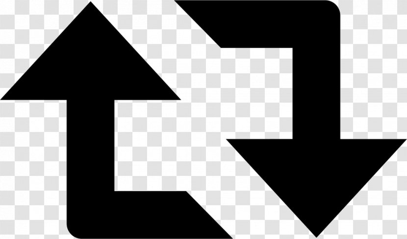 Arrow Symbol Logo - Monochrome Transparent PNG