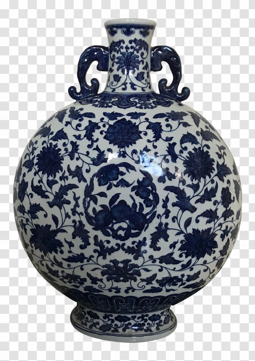Ceramic Porcelain Vase Blue And White Pottery - Bowl Transparent PNG