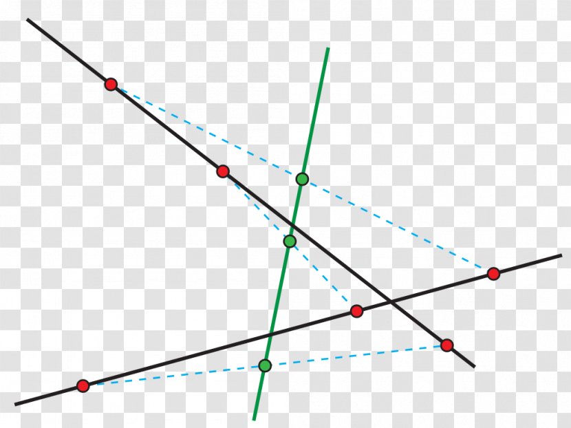 Point Hjelmslev's Theorem Triangle Line Transparent PNG