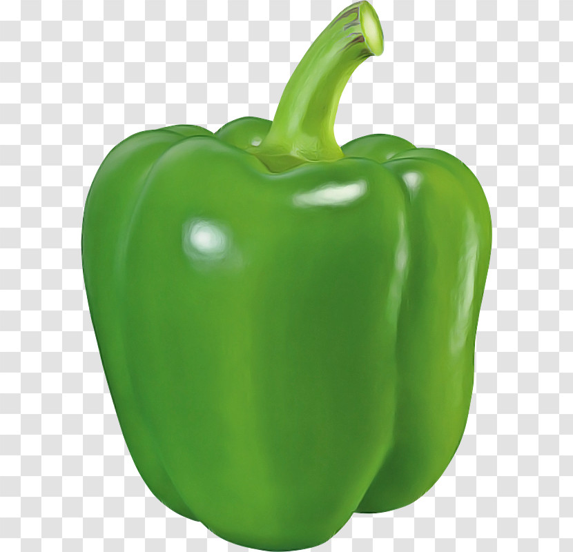 Bell Pepper Pimiento Natural Foods Green Bell Pepper Green Transparent PNG