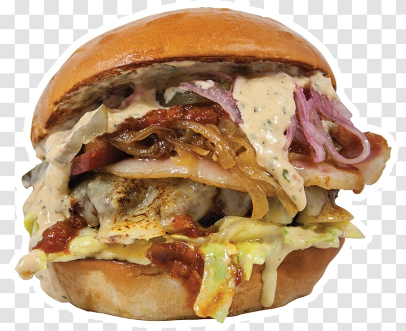Buffalo Burger Cheeseburger Breakfast Sandwich Slider Ham And Cheese - Mr Kimchi Korean Bbq Transparent PNG