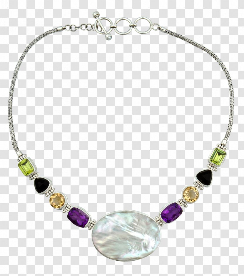 Earring Necklace Amethyst Jewellery Bracelet - Colored Gold - Silver Transparent PNG