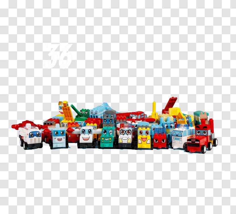 LEGO Toy Block Designer - Children Lego Car People Family Portrait Transparent PNG