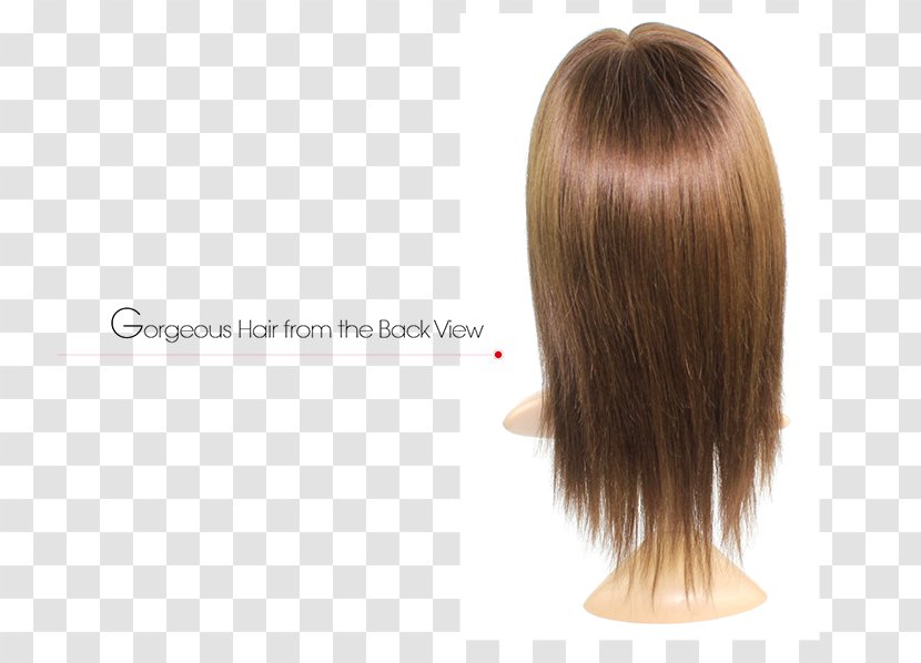 Long Hair Step Cutting Layered Coloring Brown - Wig - Lace Transparent PNG