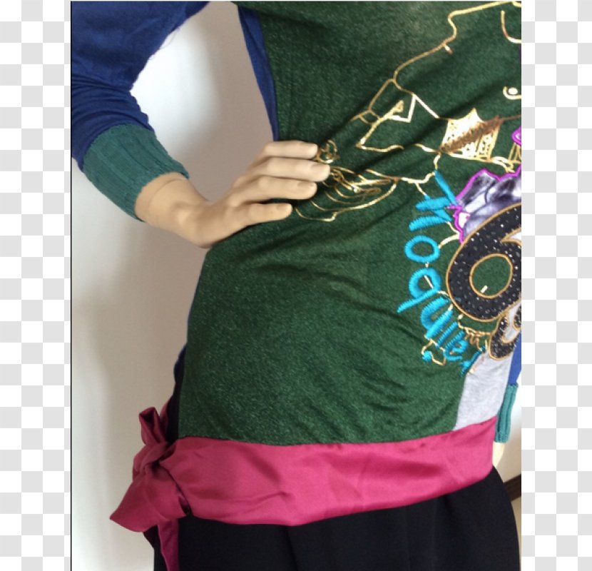 T-shirt Shoulder Sleeve Textile Turquoise Transparent PNG