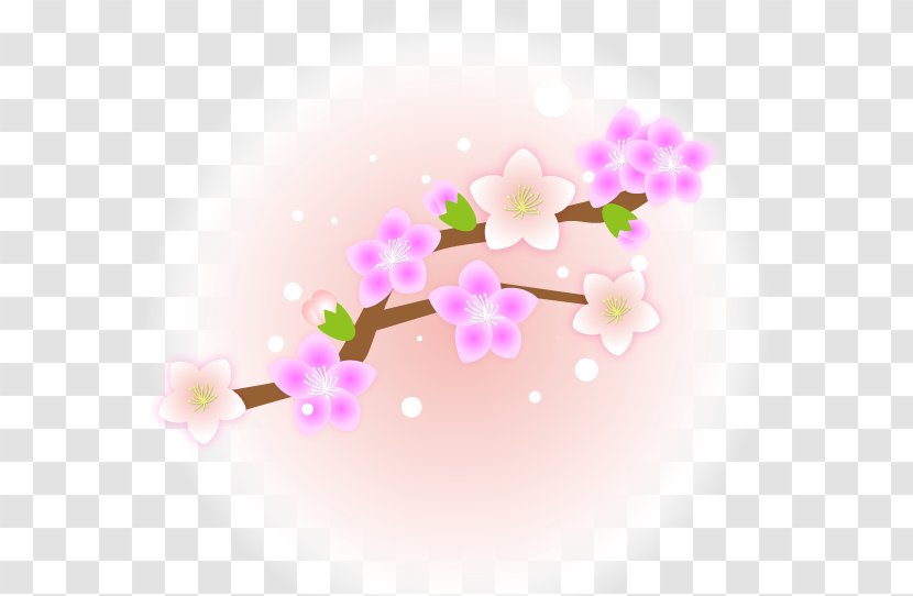 Peach Flower Clipart. - Branching - Stau150 Minvuncnr Ad Transparent PNG