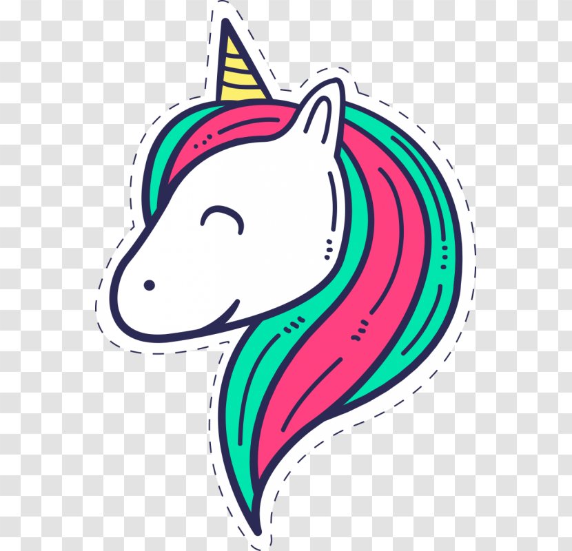 Unicorn Sticker - Fish Transparent PNG