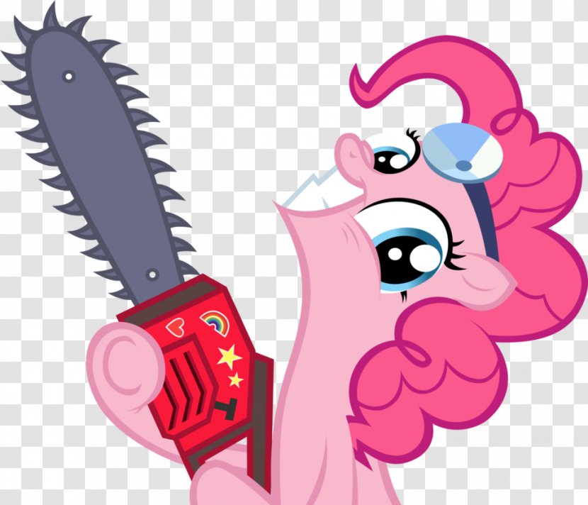 Pinkie Pie Rainbow Dash Applejack Rarity Twilight Sparkle - Tree - Chainsaw Transparent PNG