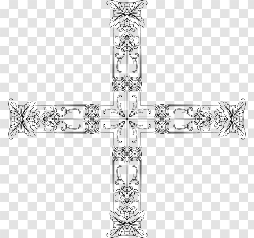 Clip Art - Christian Cross - Ambigram Transparent PNG