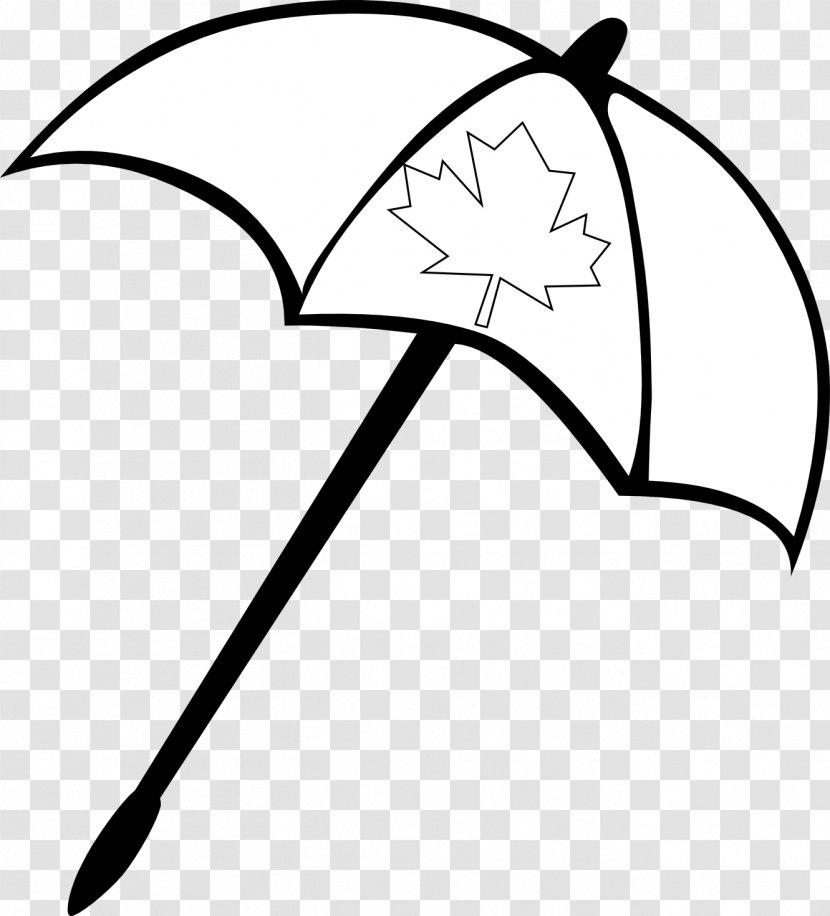 Umbrella Black And White Clip Art - Plant Stem - Bird Cliparts Transparent PNG