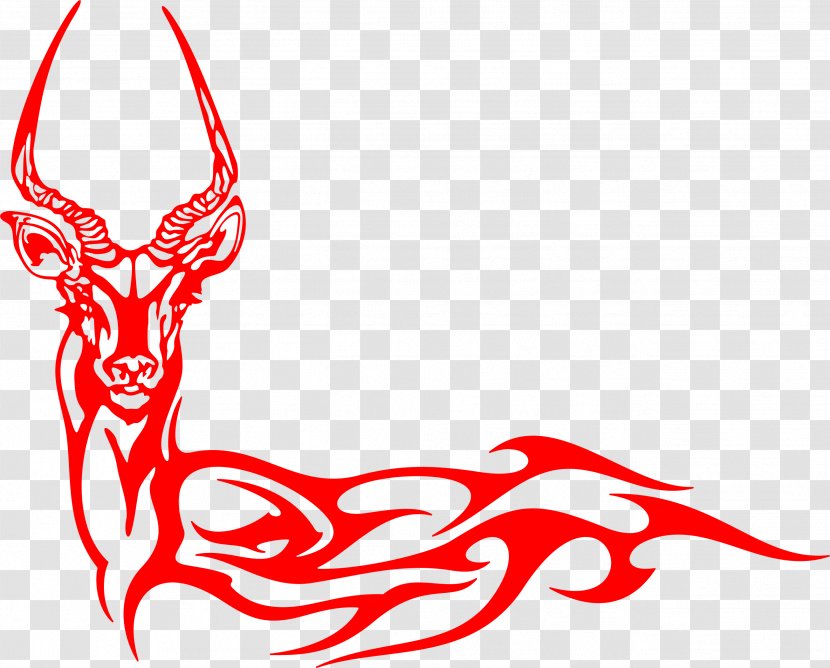Logo Goat Sticker - Antelope Transparent PNG
