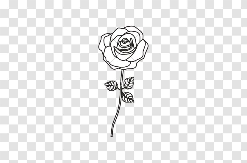 Rose Flower Floral Design - Cartoon - Hand Holding Transparent PNG