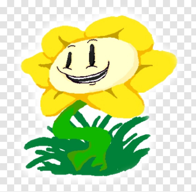 Flowey Undertale Smiley Clip Art - Flowering Plant - Sunflower Transparent PNG
