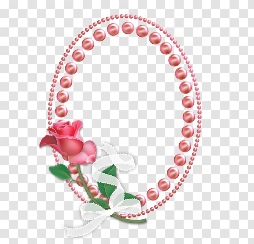 Picture Frame Mirror Pearl - Rose Transparent PNG