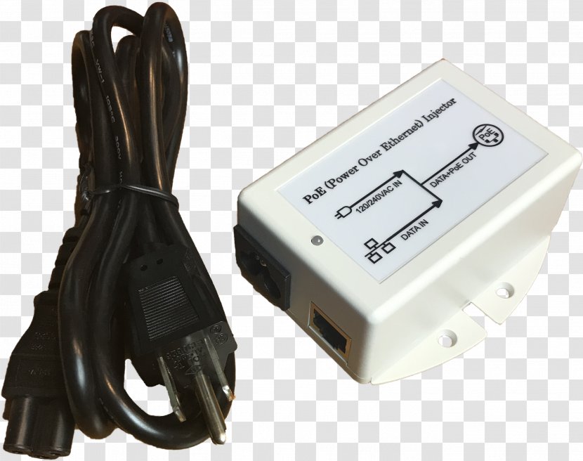 Battery Charger AC Adapter Power Over Ethernet Converters - Electric System - Computer Component Transparent PNG
