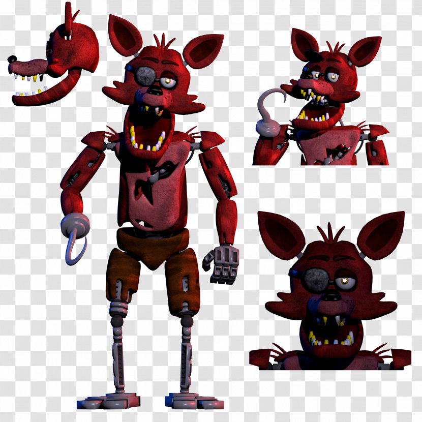 Freddy Fazbear's Pizzeria Simulator Action & Toy Figures Human Body Head Back - Mr Fox Transparent PNG