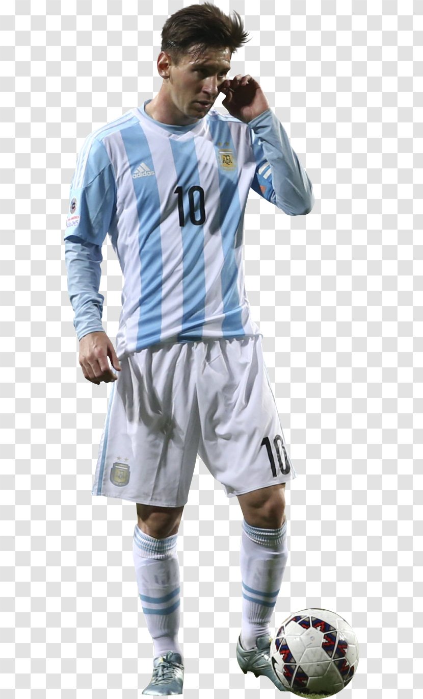 Lionel Messi Copa América Centenario Argentina National Football Team 2015 Jersey - Clothing Transparent PNG
