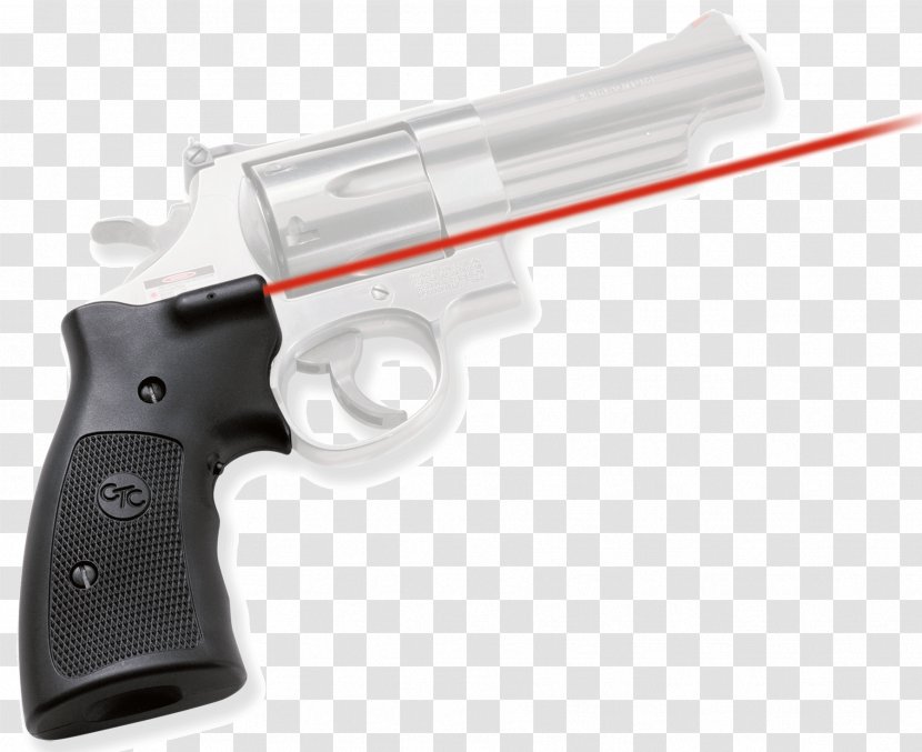 Sight Firearm Revolver Smith & Wesson Crimson Trace - Pistol - Handgun Transparent PNG