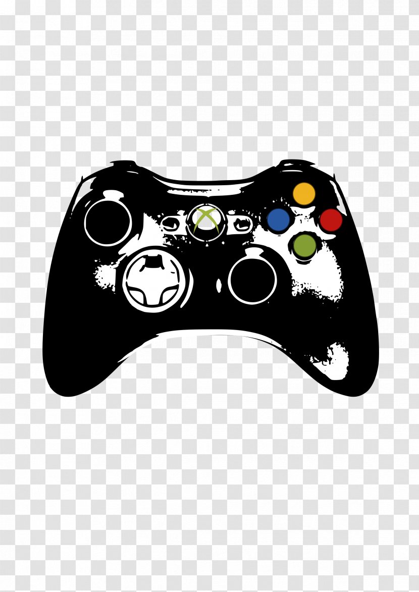 Xbox 360 Controller Wii PlayStation 3 One - Video Game Accessory - Games Clipart Transparent PNG