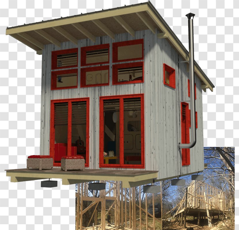House Plan Log Cabin Shed Cottage - Beach Transparent PNG