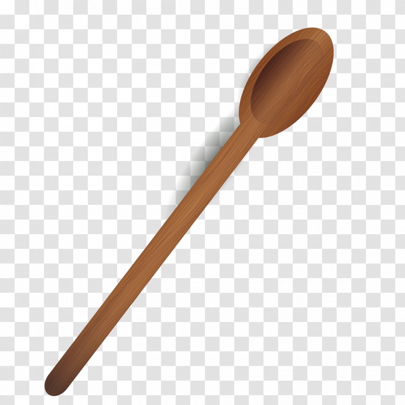 Wooden Spoon Fork - Vector Wood Transparent PNG