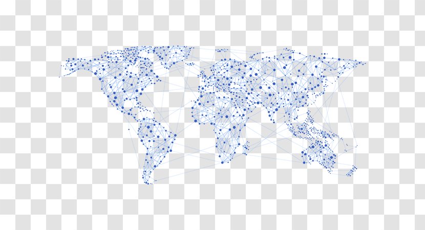 World Map Line Global Network Transparent Png