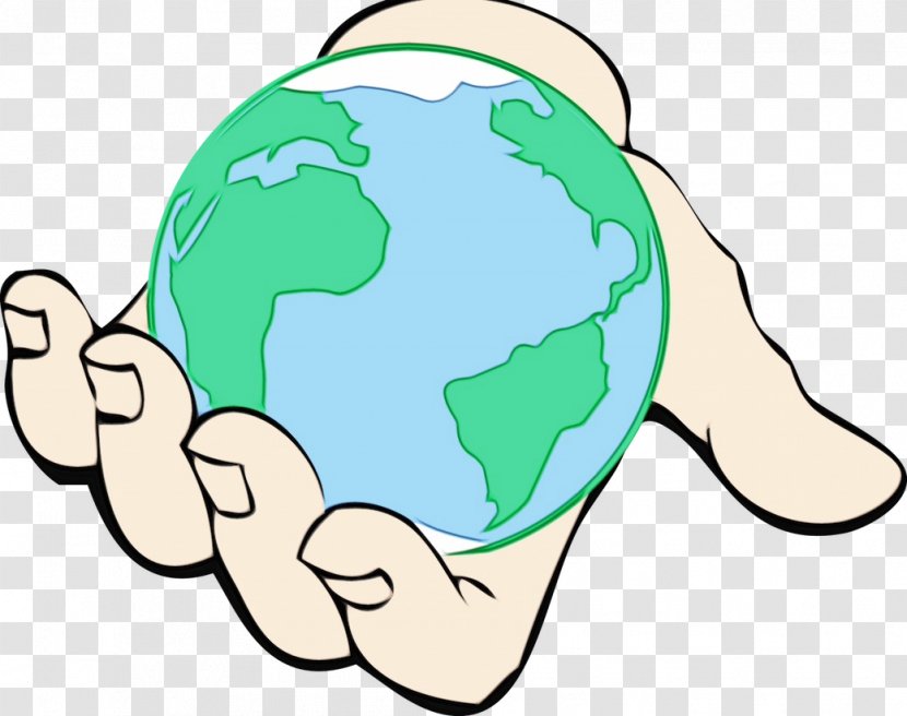 Finger Thumb World Hand Globe - Logo Earth Transparent PNG