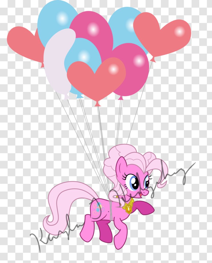 Pinkie Pie Twilight Sparkle Pony Sunset Shimmer Balloon - Heart - Joy Transparent PNG