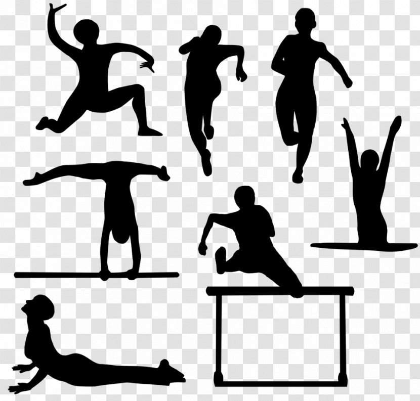 Physical Education National Secondary School Teacher - Black And White - Trampoline Transparent PNG